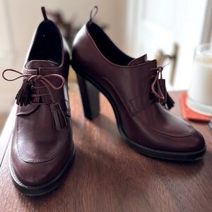 Brooks Brothers Black Fleece Thom Browne // Burgundy Cordovan Tassel Heels 8.5
